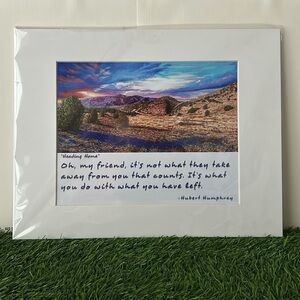 Heading Home Matted Print By The Art of Darien Bogart